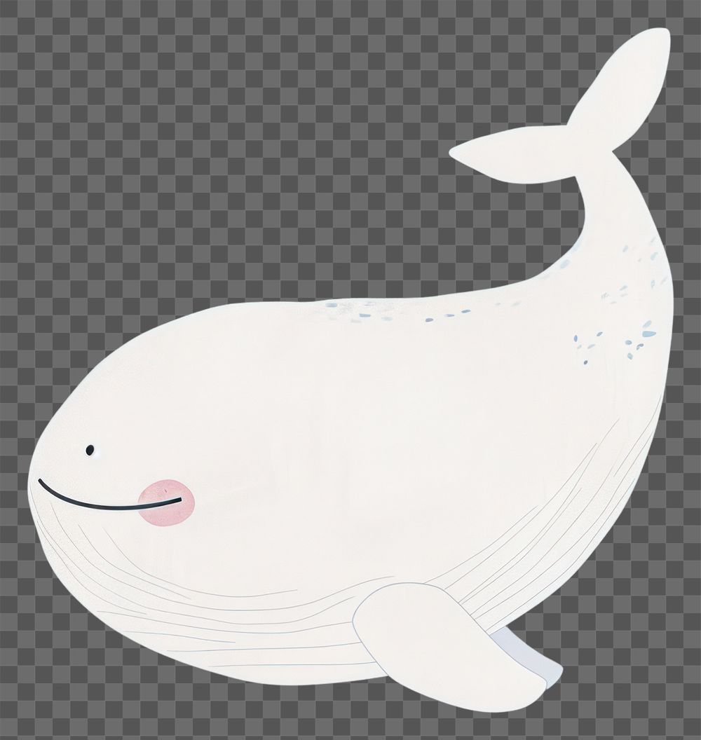 PNG  Cute whale illustration animal mammal underwater.