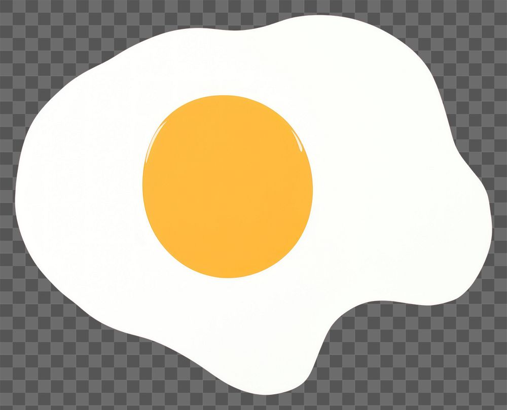 PNG Fried egg minimalist form fragility astronomy outdoors.