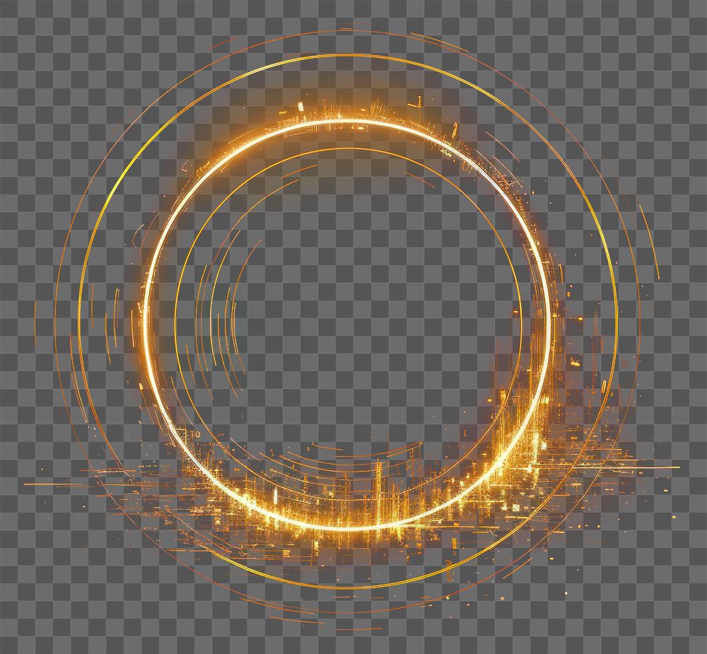 PNG Circle technology abstract light.