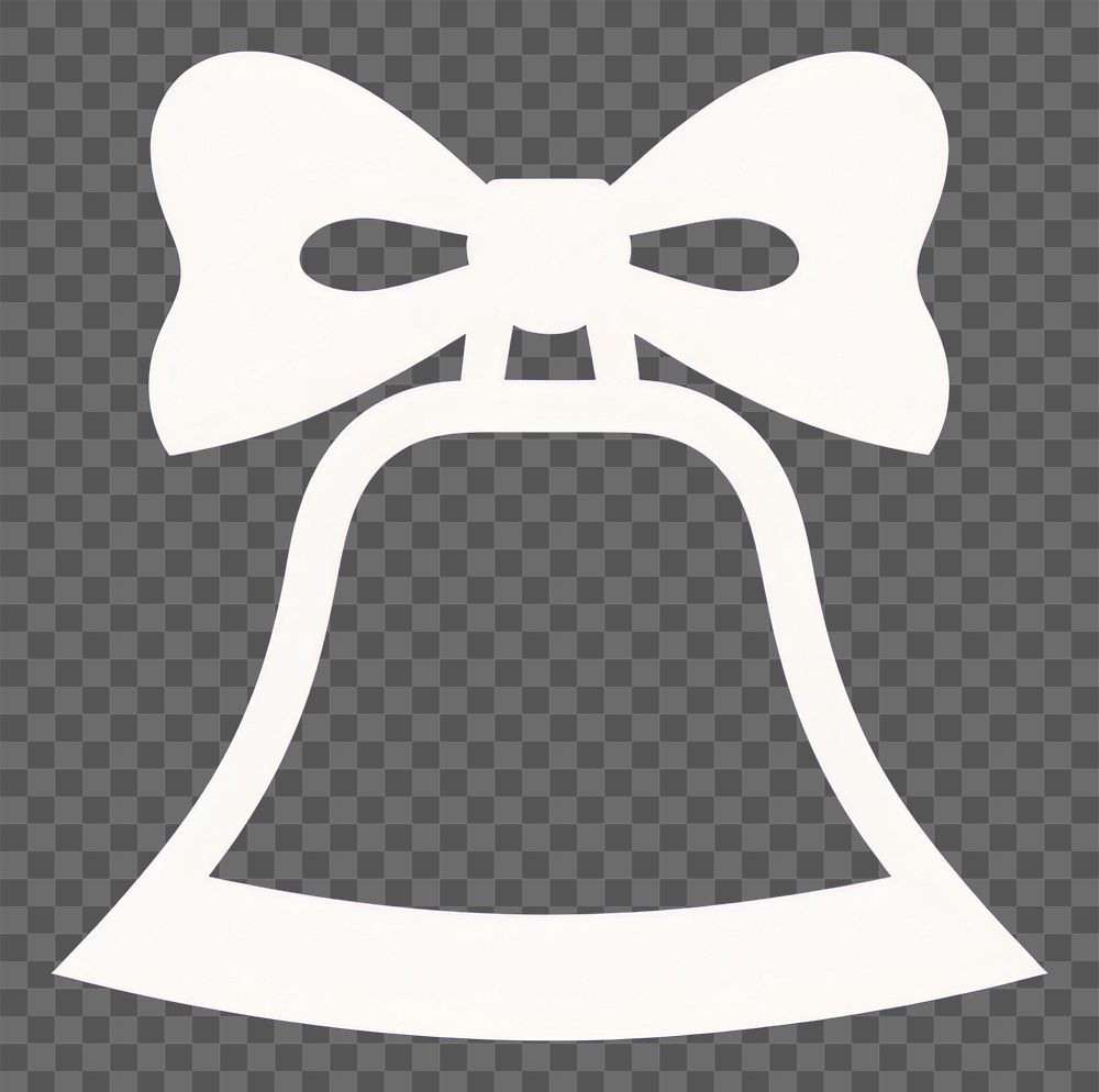 PNG  Bell with ribbon icon celebration pattern symbol.