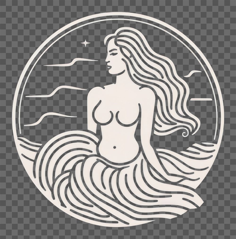 PNG Aquarius Zodiac icon logo creativity cartoon.