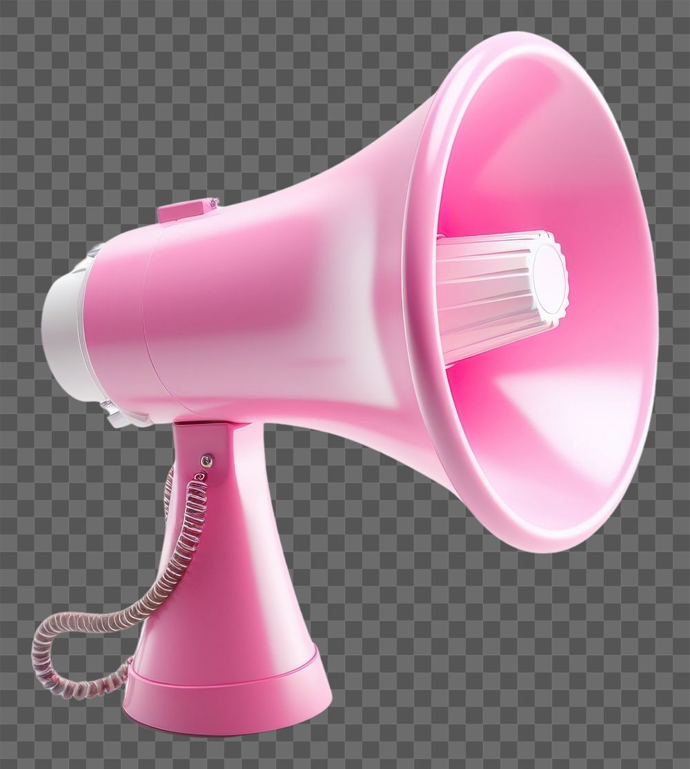 PNG Megaphone speaker light white background. AI generated Image by rawpixel.