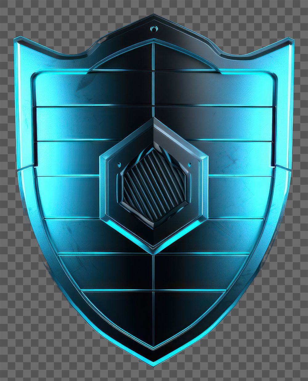 PNG Security shield logo illuminated protection. AI generated Image by rawpixel.