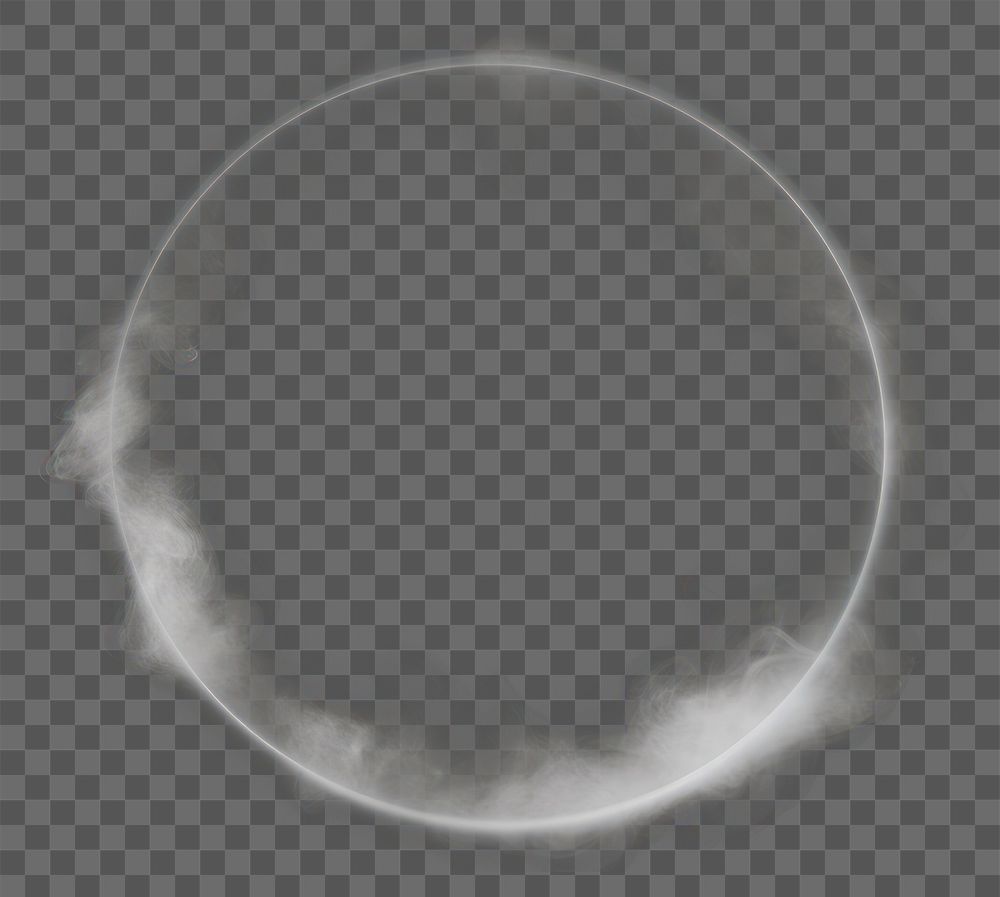 PNG  Circle fog effect black space moon. AI generated Image by rawpixel.