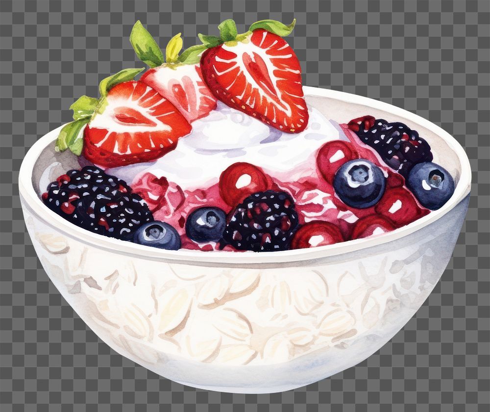 PNG Strawberry blueberry dessert fruit.
