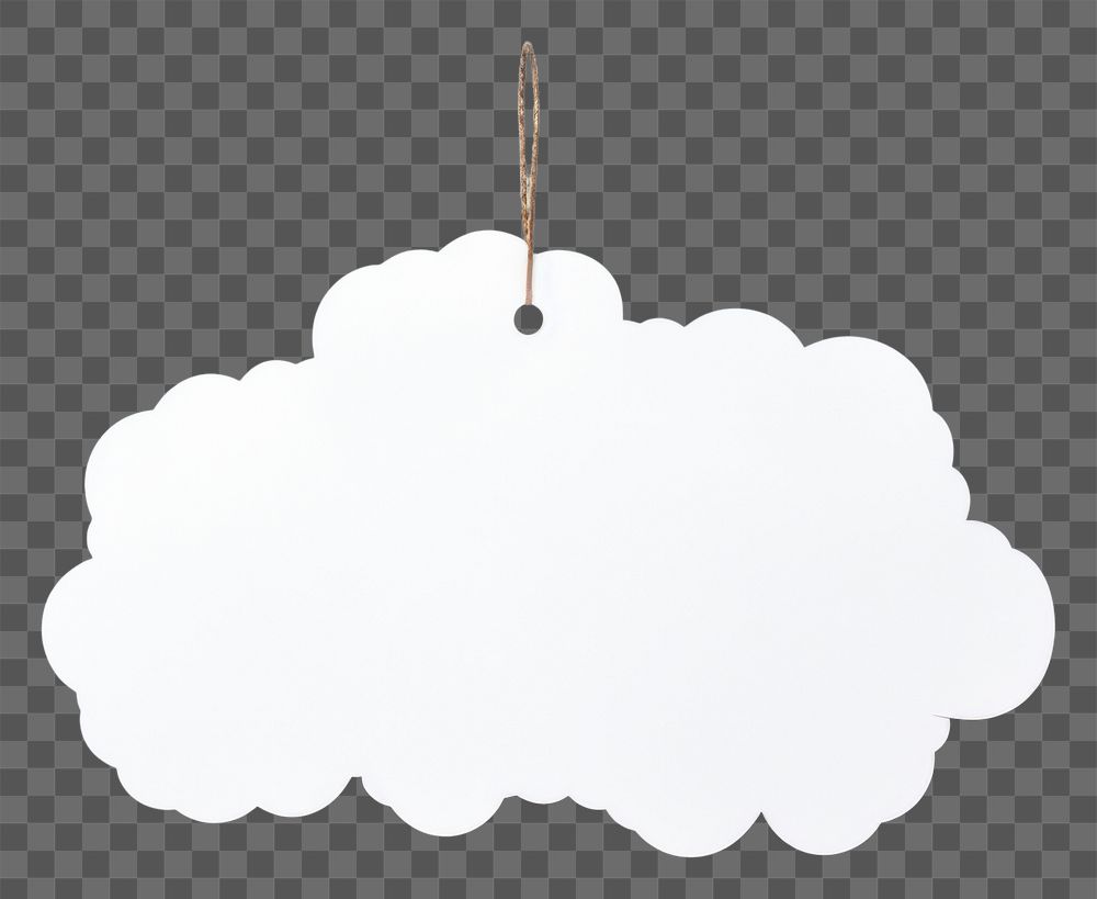 PNG Price tag paper label cloud shape white white background chandelier.