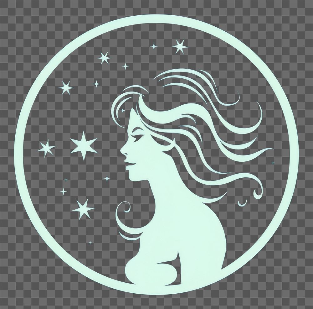 PNG Aquarius astrology sign logo representation creativity.