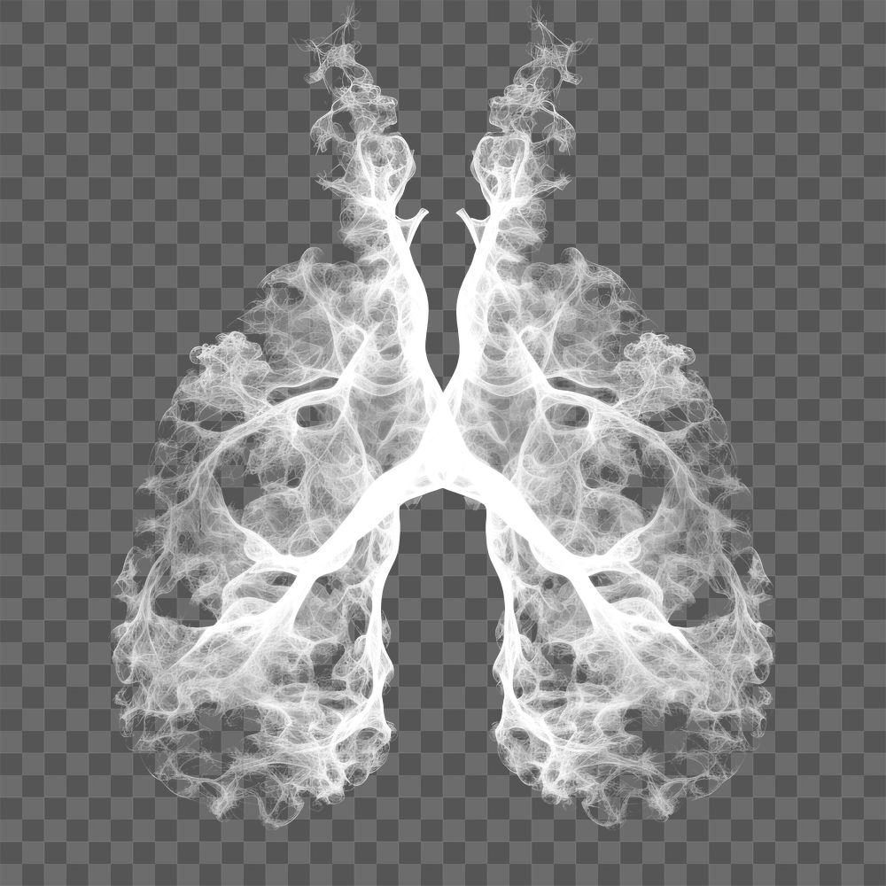 PNG Abstract smoke of lungs radiography accessories tomography.