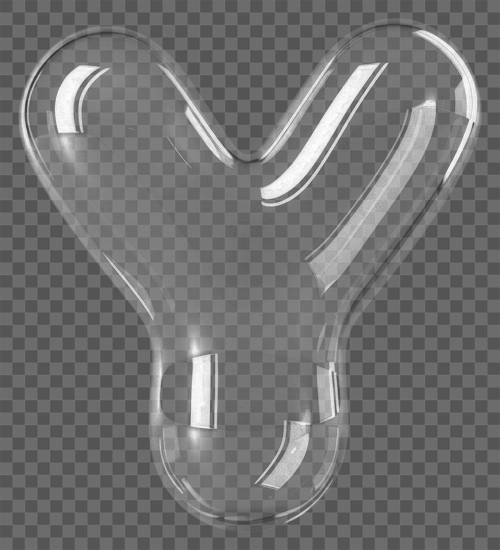 Letter Y white appliance silver.