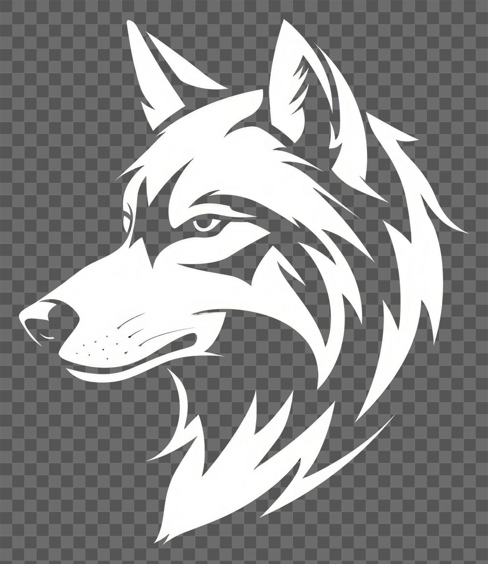 PNG Logo of wolf animal mammal creativity.