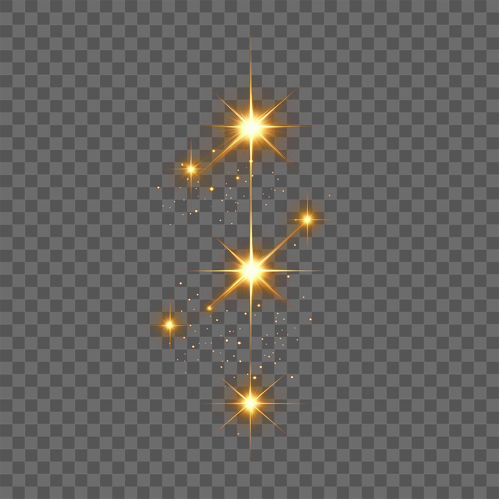 PNG A vector glowing gold light effect lights illustration background.