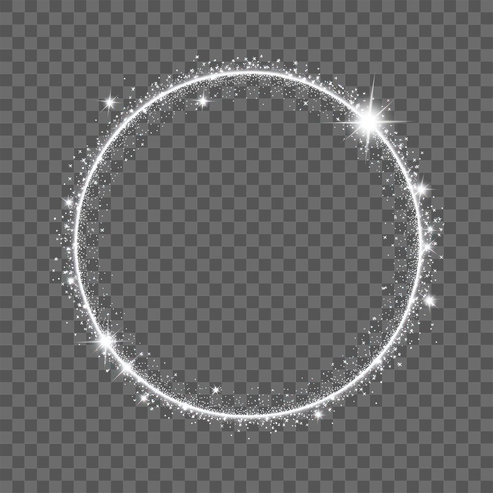 PNG A vector glowing light effect background circle design.