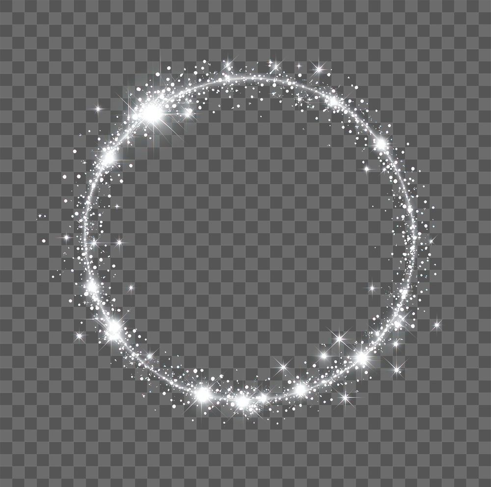 PNG A vector glowing light effect lighting circle design.