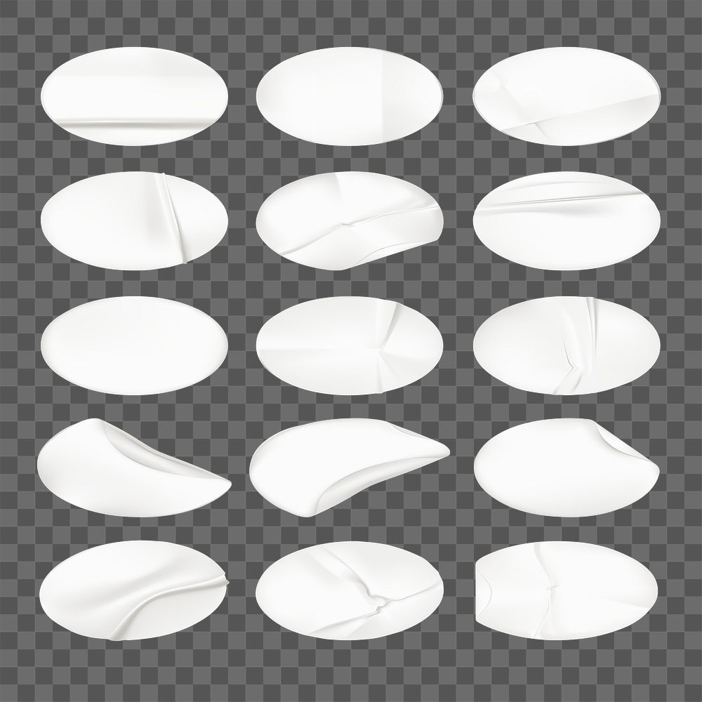 Set of 15 white oval plates with subtle variations. Oval plates with smooth, curved designs. Perfect for serving, these oval…