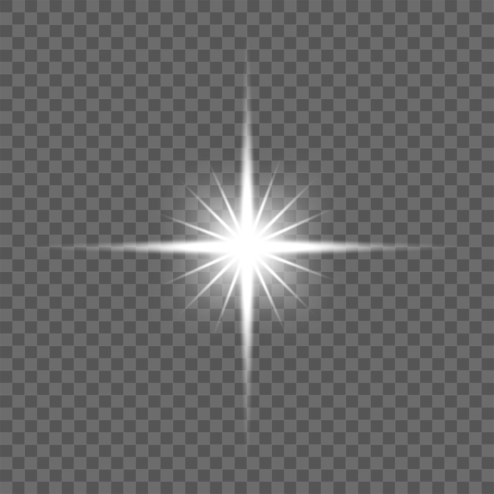 PNG Radiant starburst overlay effect on transparent background