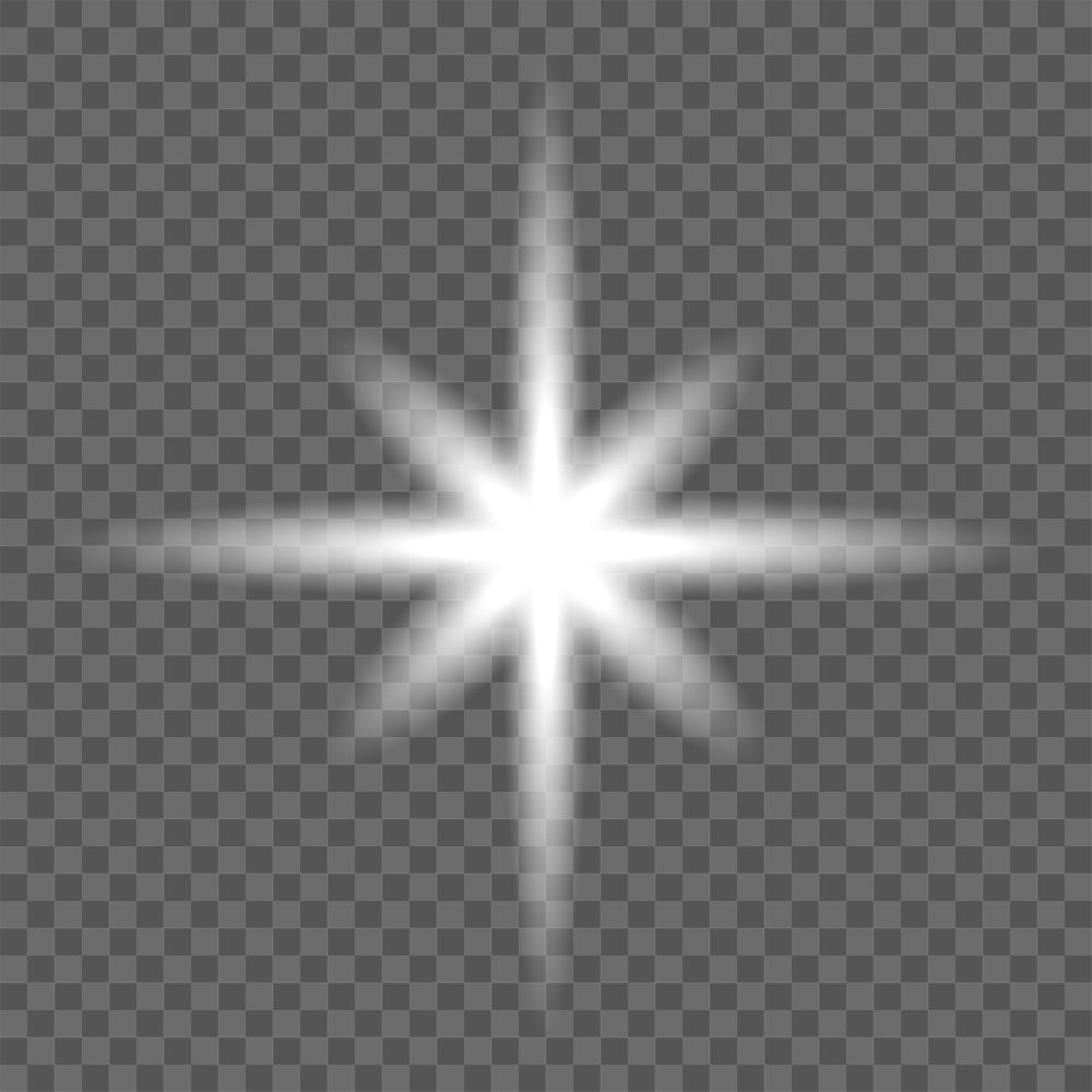 PNG Radiant starburst overlay effect on transparent background