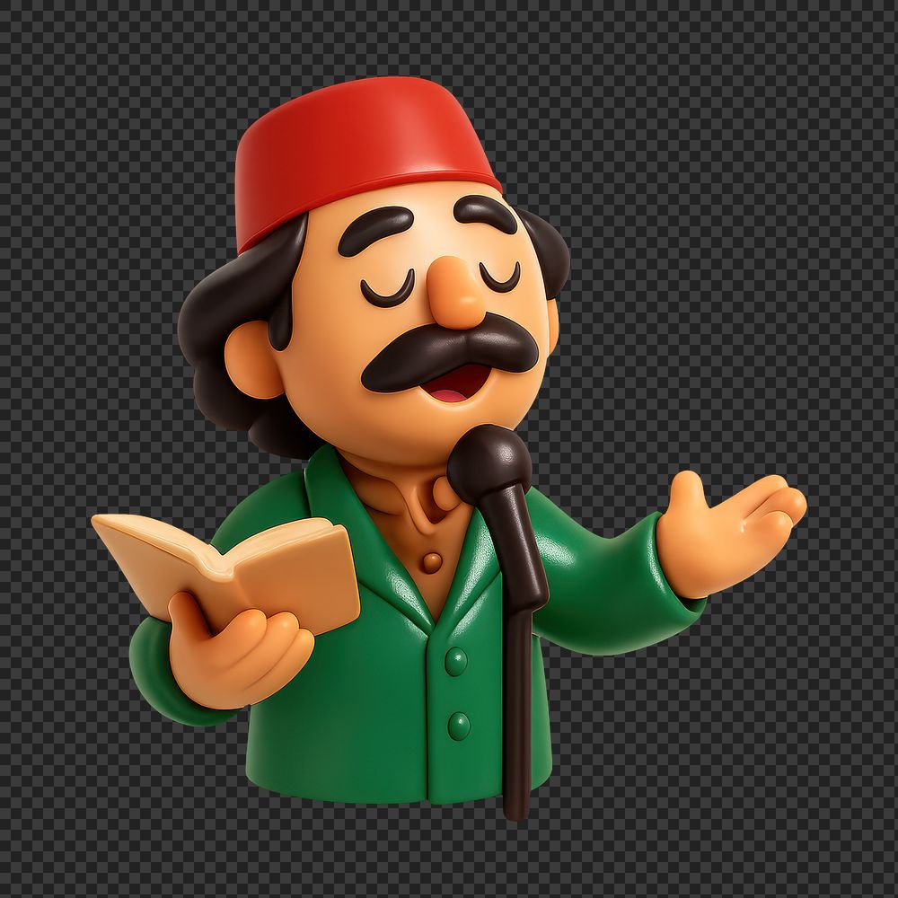 PNG Cartoon singer traditional attire | Free PNG - rawpixel