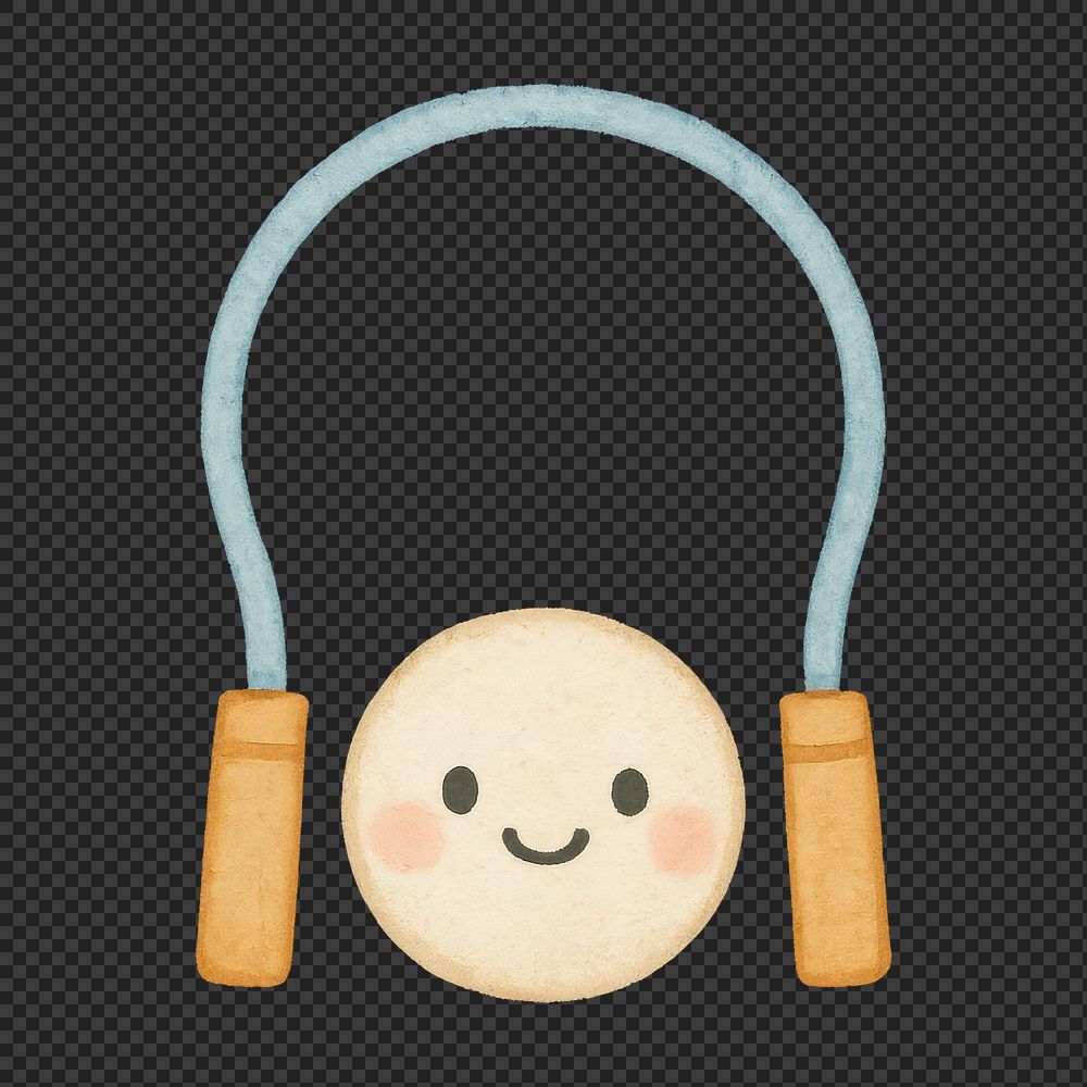 PNG Cute smiling jump rope | Free Icons - rawpixel