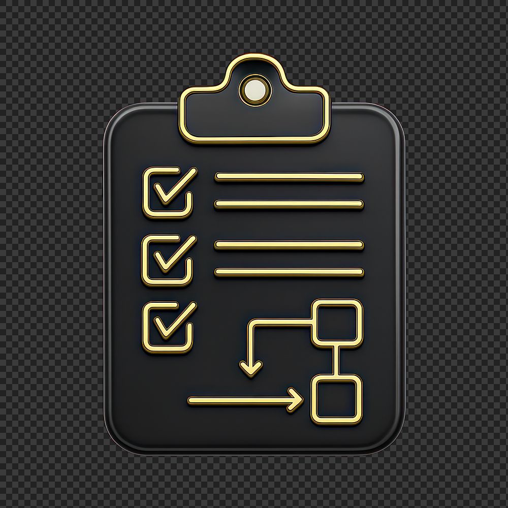 PNG Stylish checklist with flowchart | Free Icons - rawpixel
