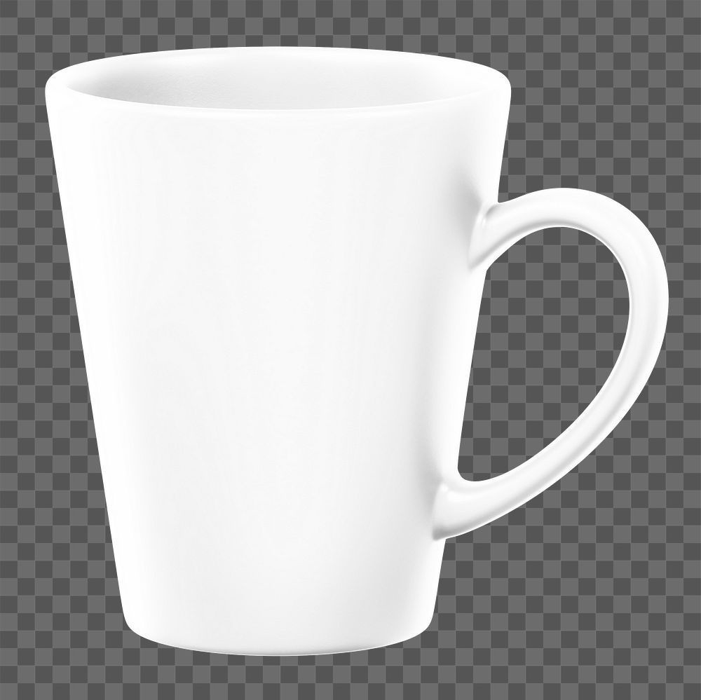 Coffee mug png sticker, transparent background