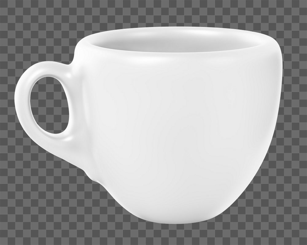 Espresso cup png sticker, transparent background