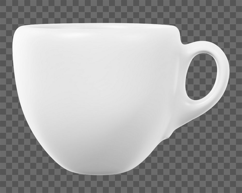 Espresso cup png sticker, transparent background