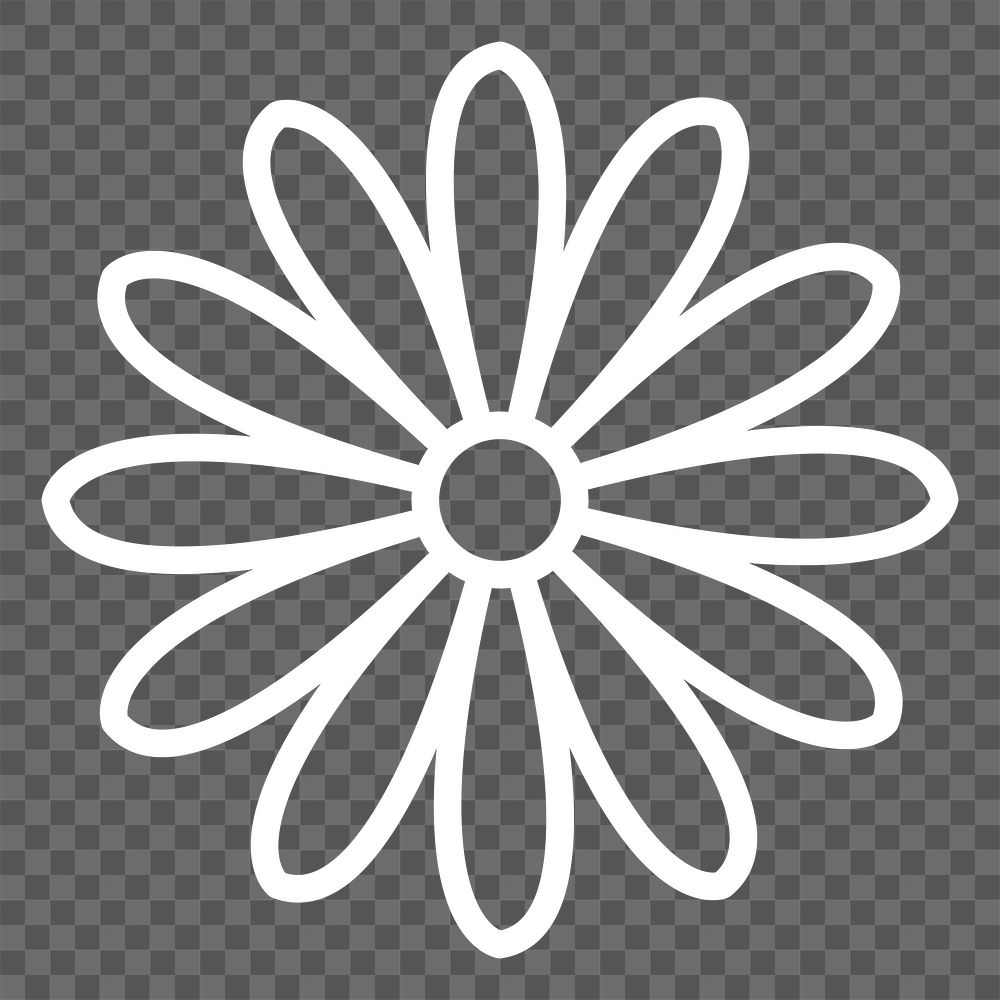 Aesthetic flower png sticker, transparent background