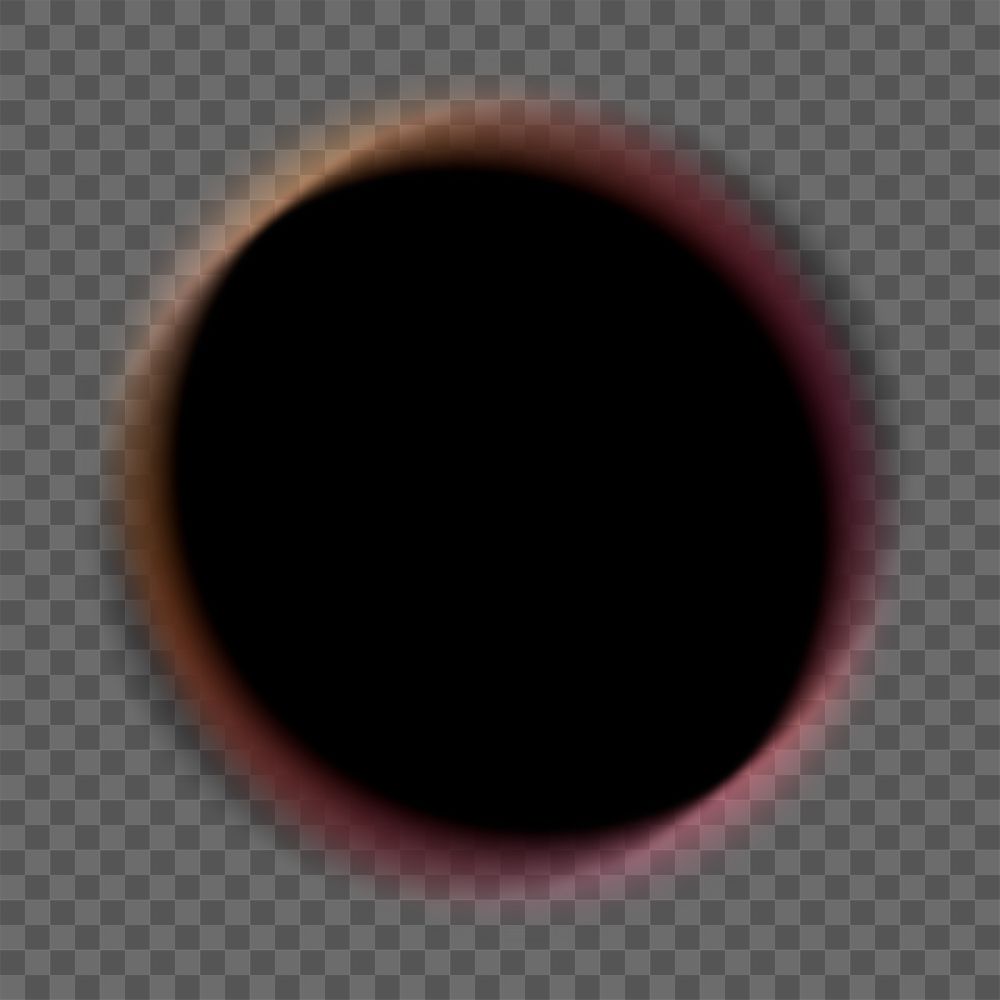 Blurry dark png circle  sticker, transparent background