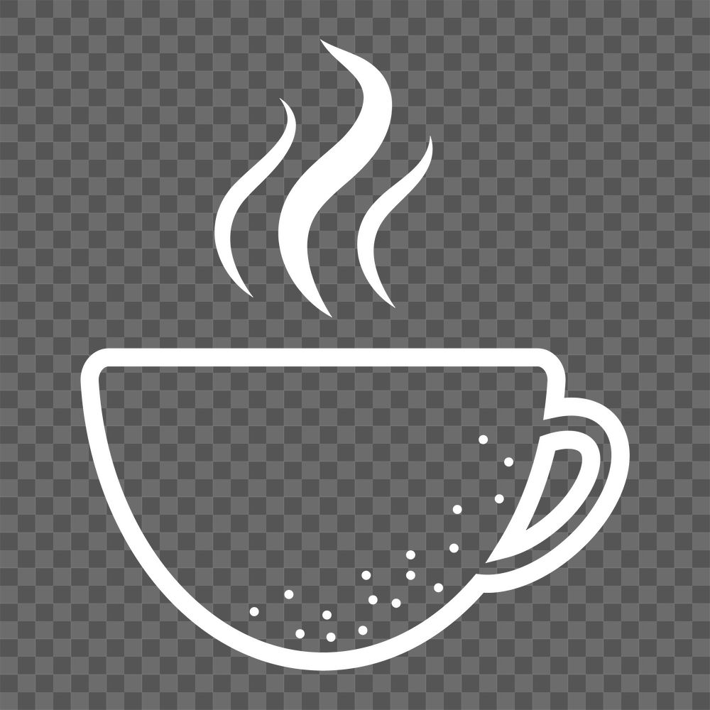 Coffee cup png sticker, transparent background