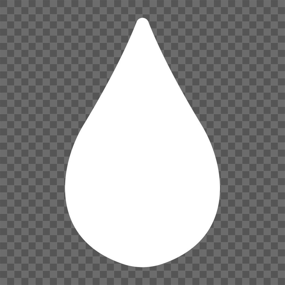 Water droplet png sticker, transparent background