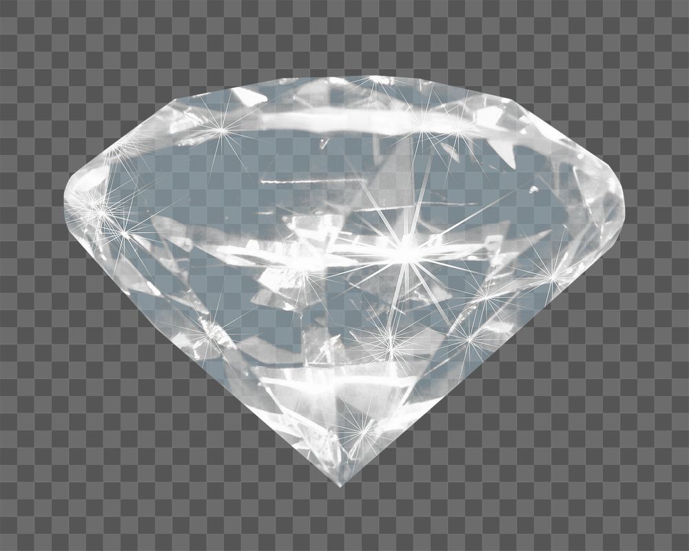 Shiny diamond png sticker, transparent background