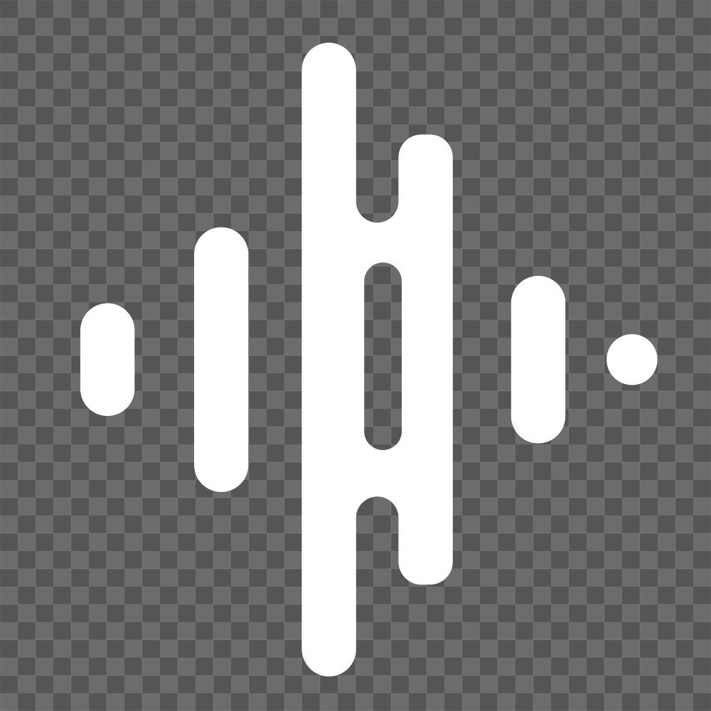 Sound wave icon png sticker, transparent background