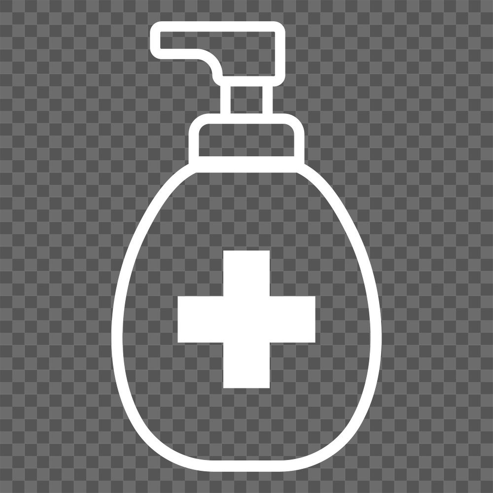 Hand sanitizer png sticker, Covid-19 healthcare graphic, transparent background