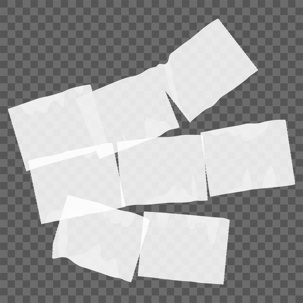 Tissue paper sheets png sticker, white design, transparent background