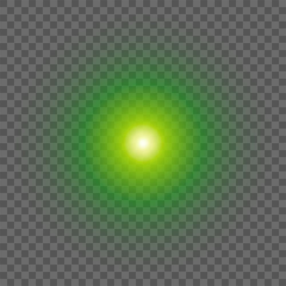 PNG bright green light gradient effect sticker, transparent background