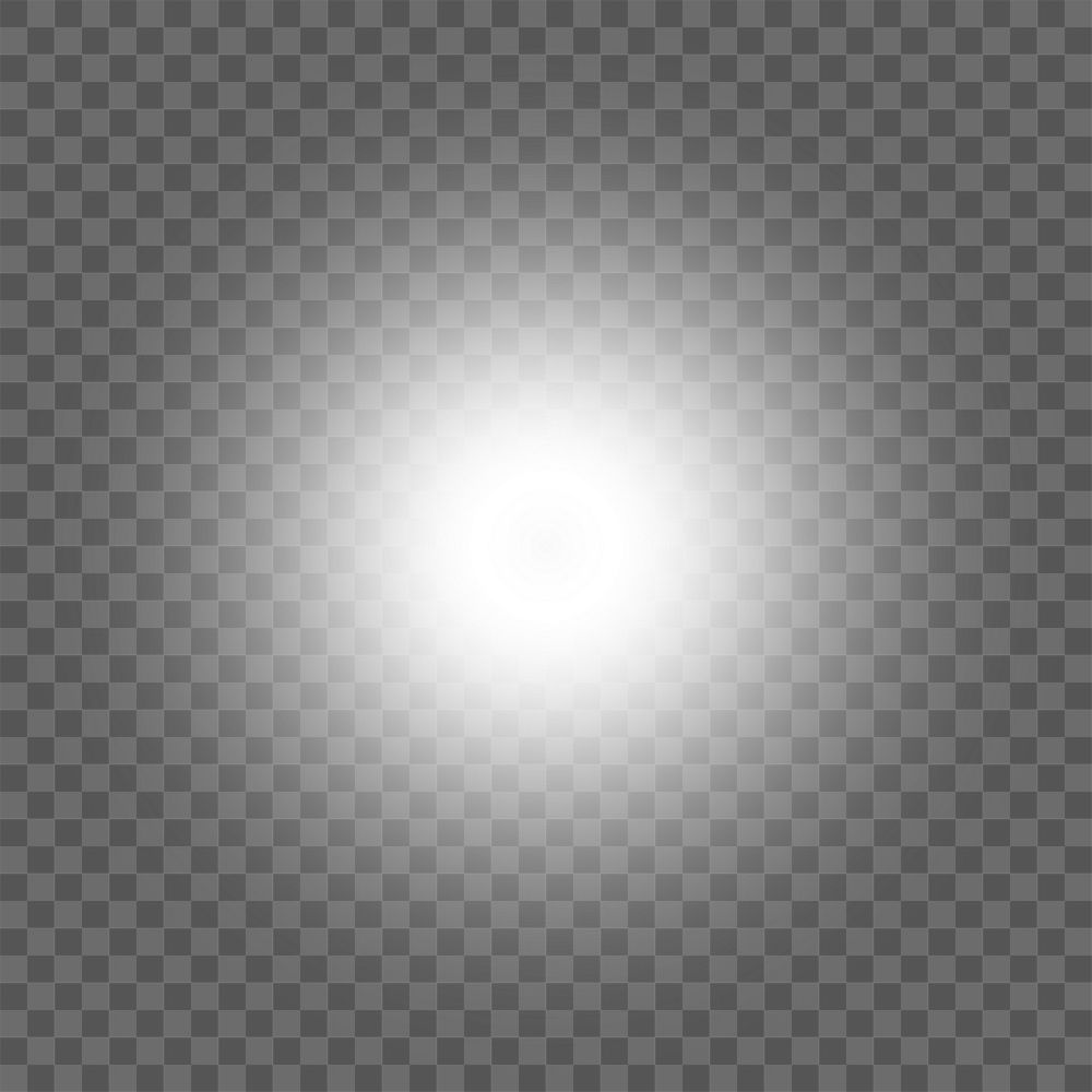 White light png effect sticker, transparent background