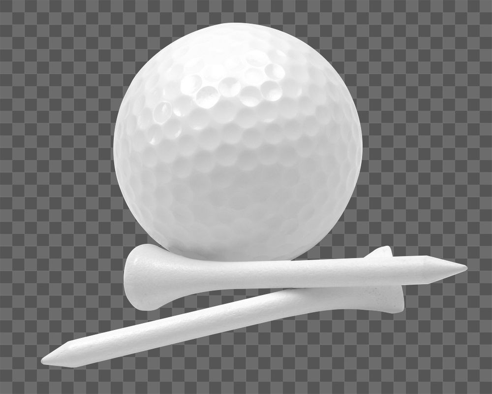 Golf ball png sticker, transparent background