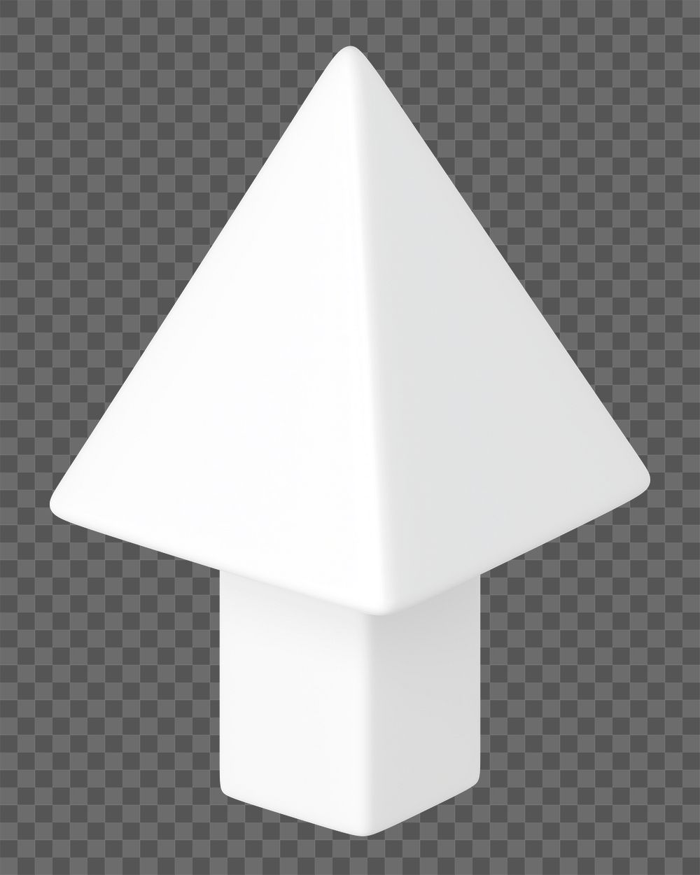 3D white arrow png up direction clipart, transparent background