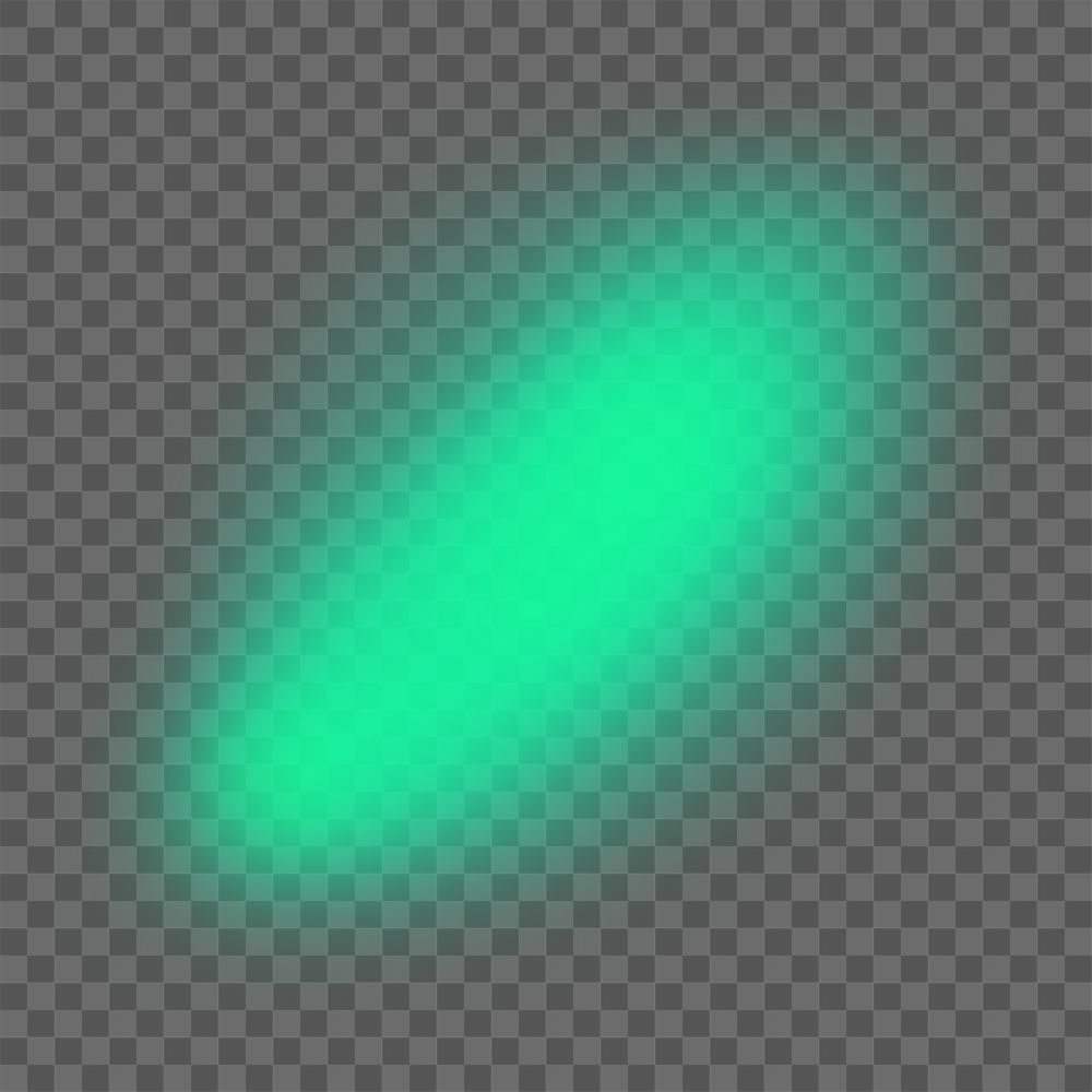 Neon green aura png sticker, transparent background