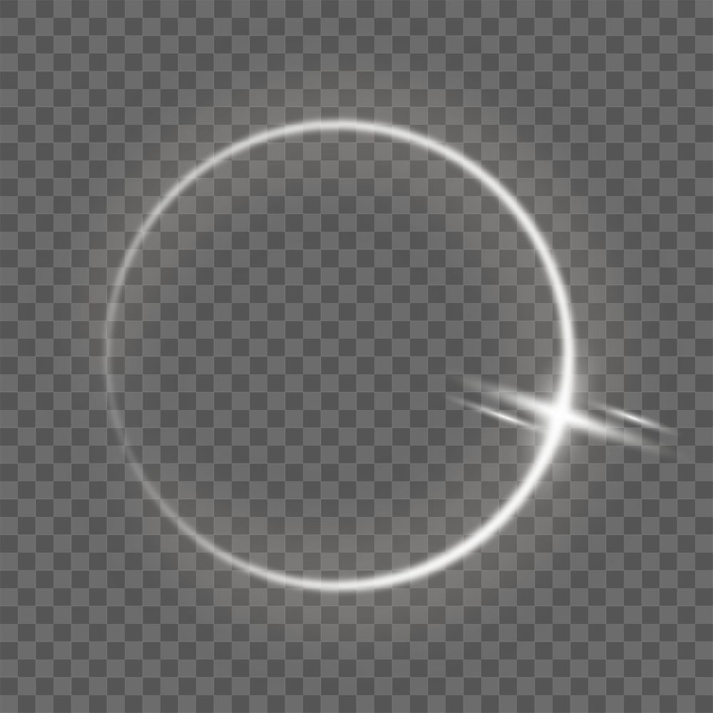 Futuristic circle ring png element, transparent background