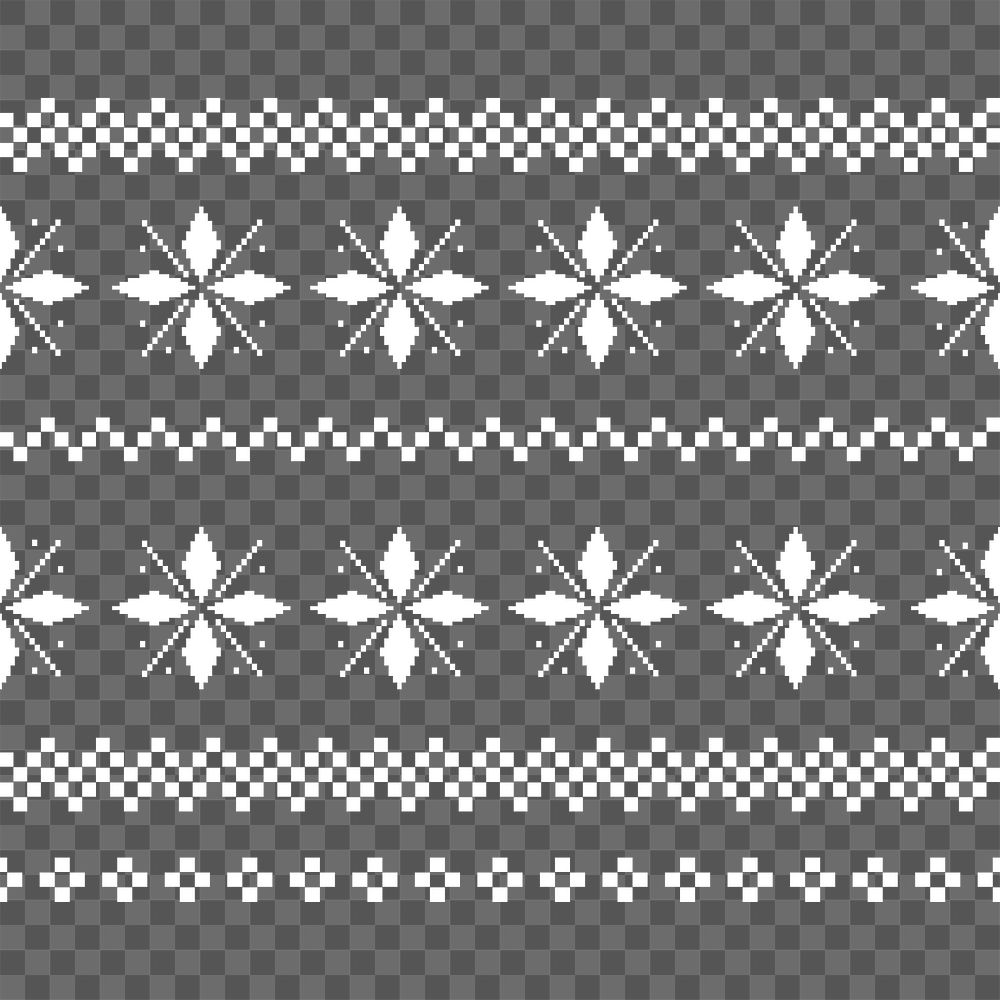 PNG red Christmas pattern sticker, transparent background