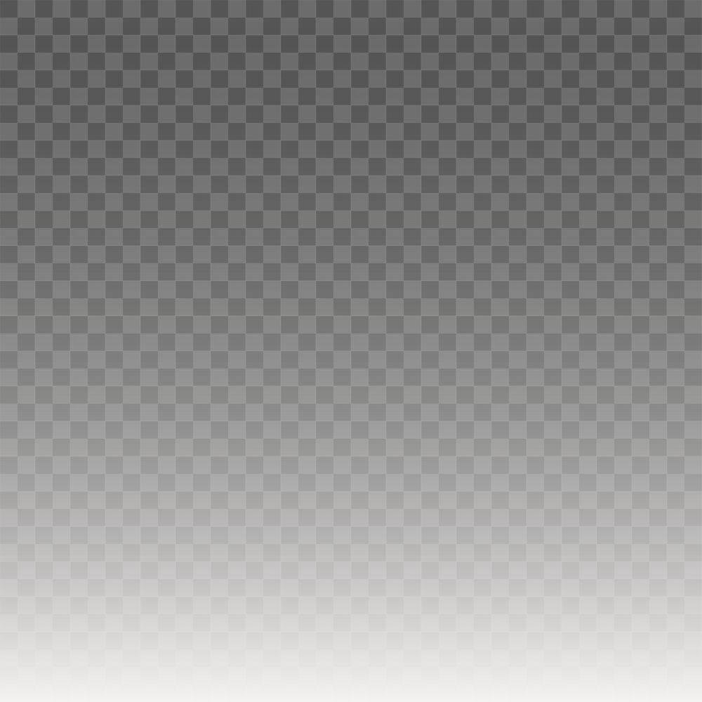 PNG black gradient top, transparent background