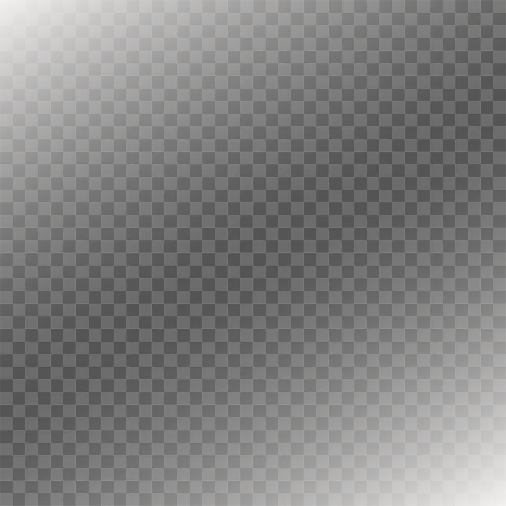 Black gradient png overlay, transparent background