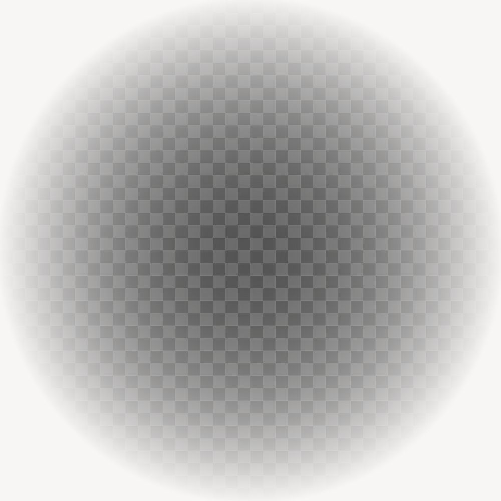 Gradient black png circle, transparent background