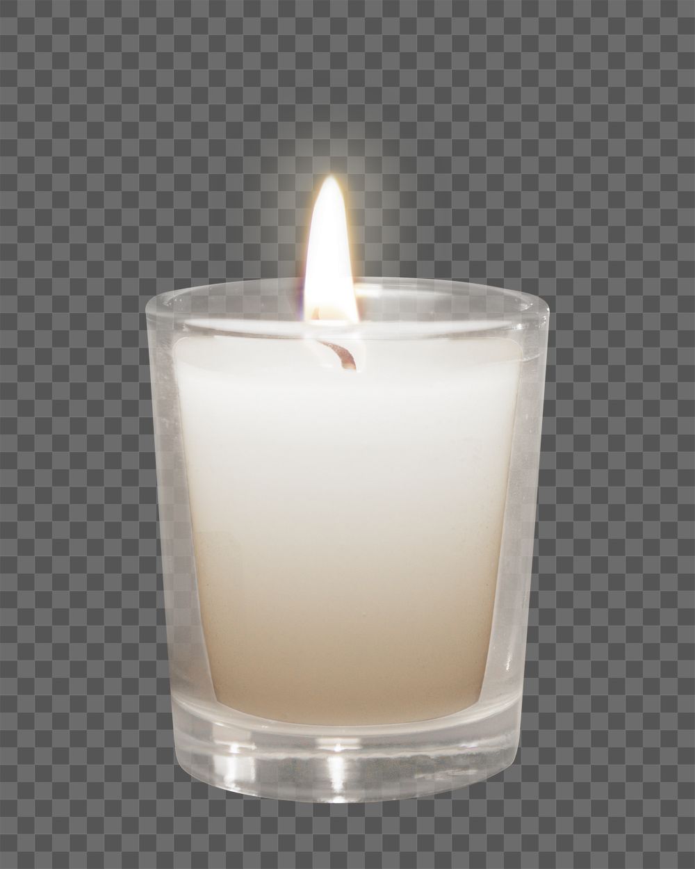 Png candle light, isolated collage element, transparent background