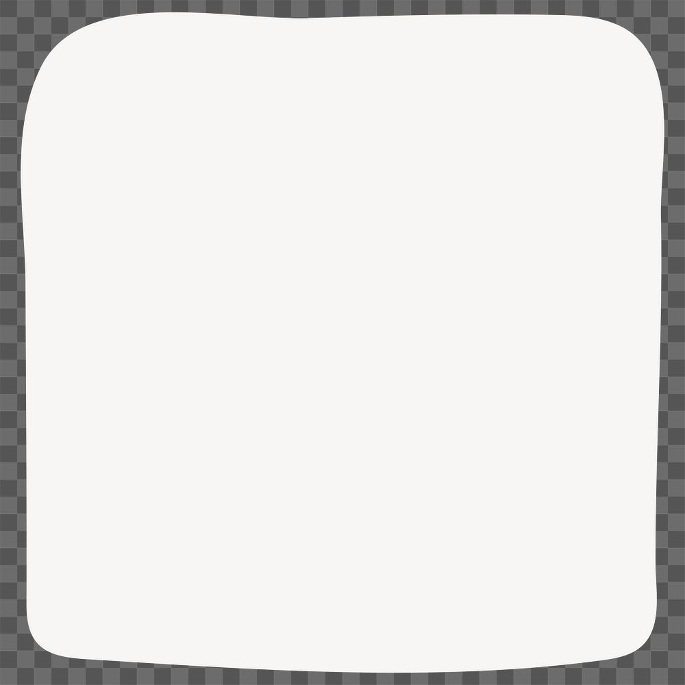 PNG white square shape transparent background