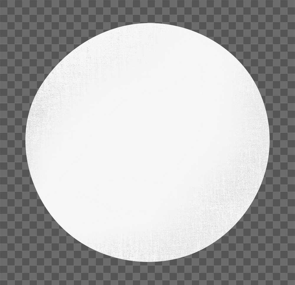 Circle shape on transparent png background