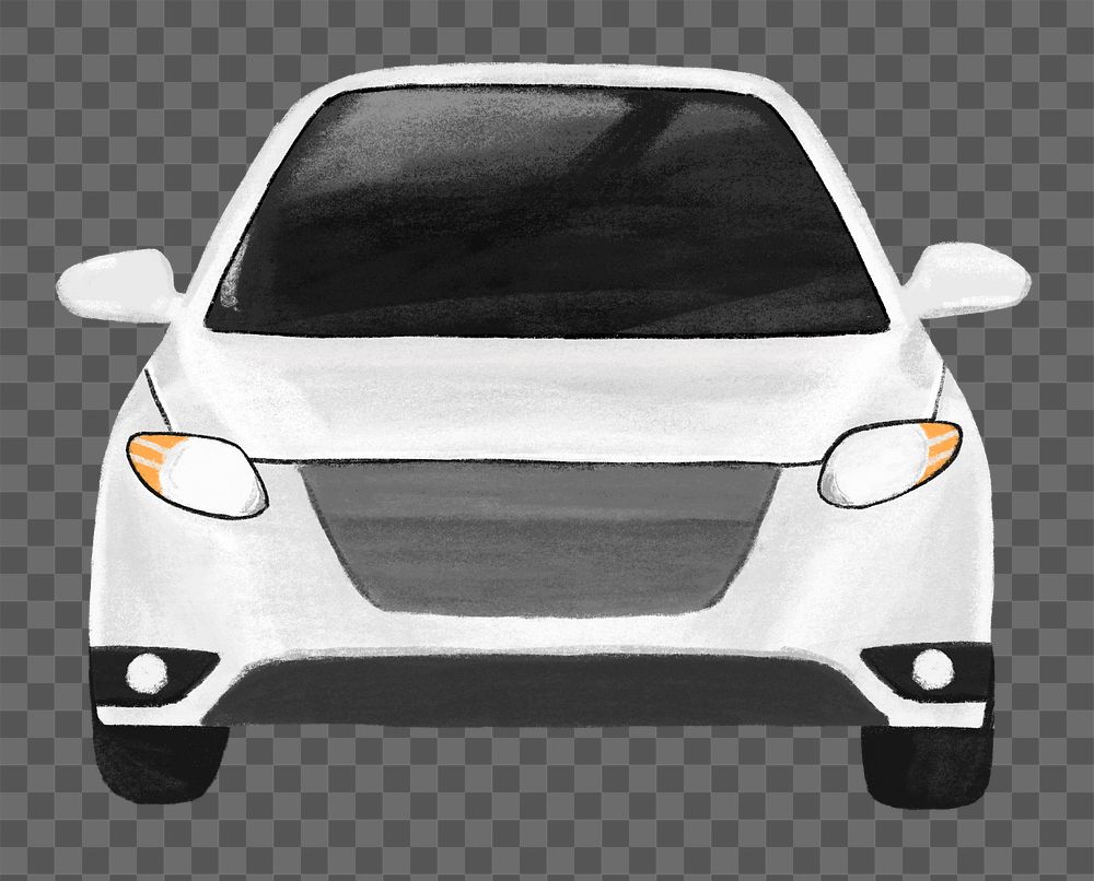 Png electric car vehicle illustration, transparent background