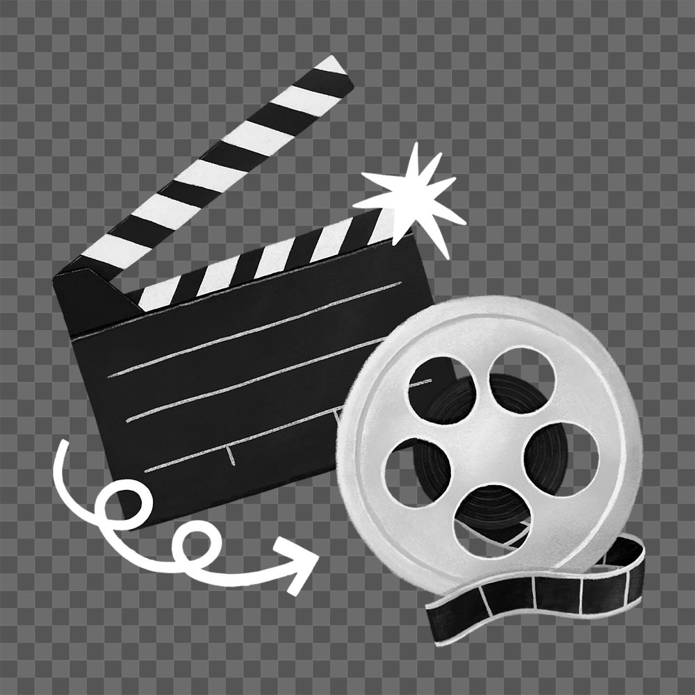 Movie entertainment png, film industry, transparent background