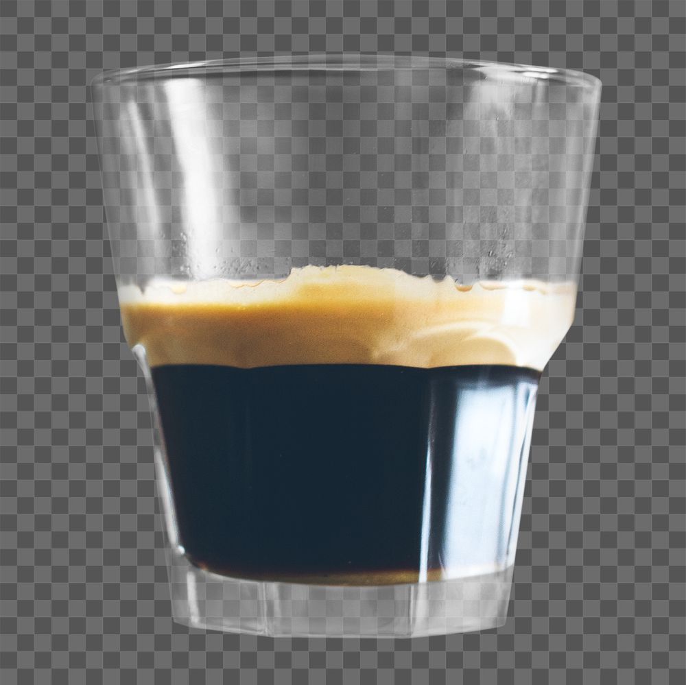 PNG espresso coffee, collage element, transparent background